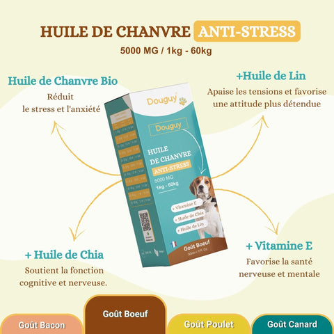 huile pour animaux gout bœuf  anti-stress boutique feeling light