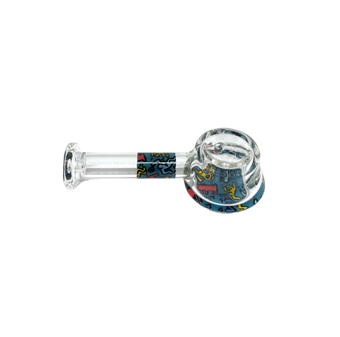 K.Haring Glass Spoon Pipe color