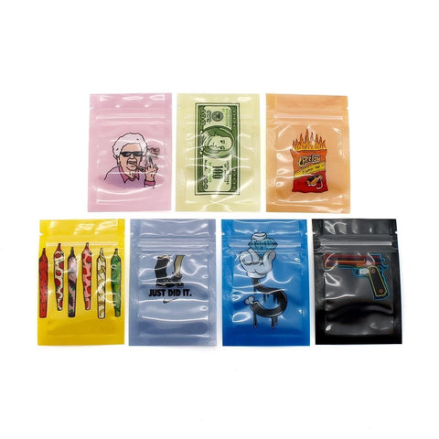 CTC MIX PRINTED BAGS 6x9CM (KASKA GUMBO)-100x(pc)