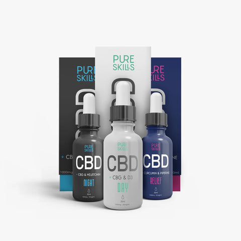 Huile CBD Anxiété + Douleur + Sommeil | Pure Skills